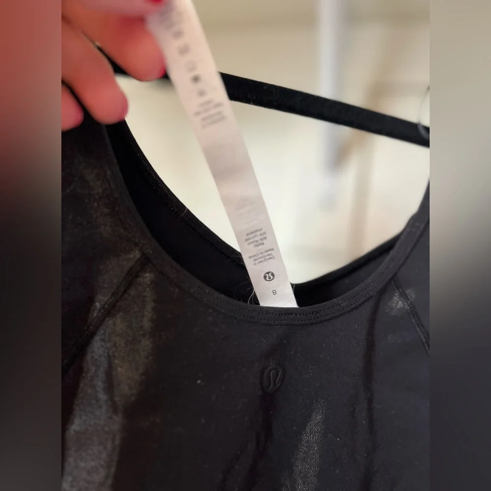 lululemon athletica Black Long Sleeve Crop Top - Picture 2 of 5